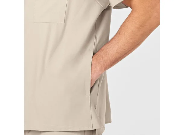 W123 Herretunika med V-hals Khaki 3XL 