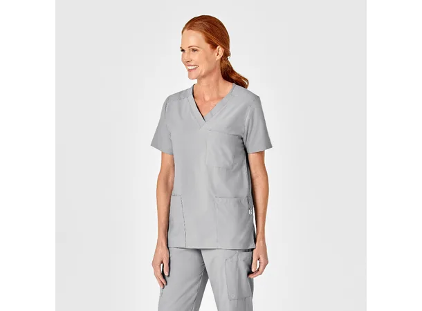 W123 Unisex tunika med 4 lommer Grey XXS 