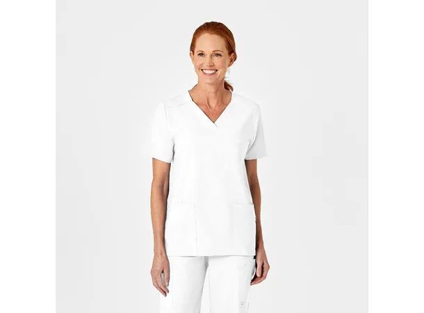 W123 Unisex tunika med 4 lommer White XS 