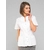 ROZA Dametunika med knapper i front White XL 