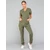 MIA Dametunika med Y-hals Khaki XL 