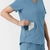 Renew Dametunika med V-hals og sidelomme Pacific Blue XS 