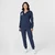 Renew Knit Damejakke med hette Navy S 