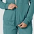 Renew Knit Damejakke med hette Vintage Teal L 