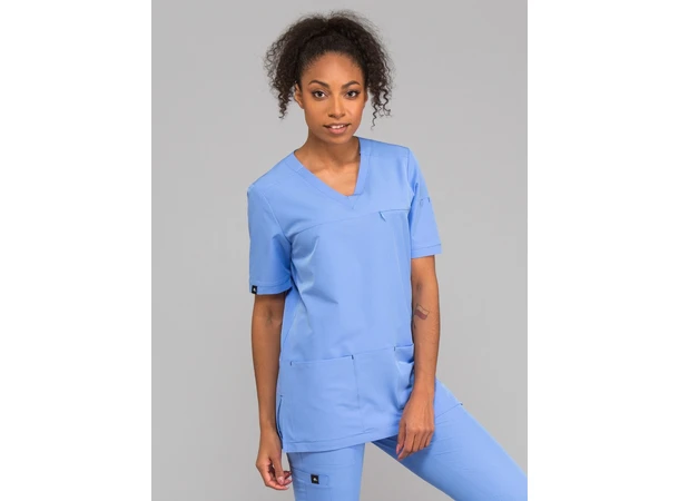 AVA Dametunika med brystlomme Blue XXL 
