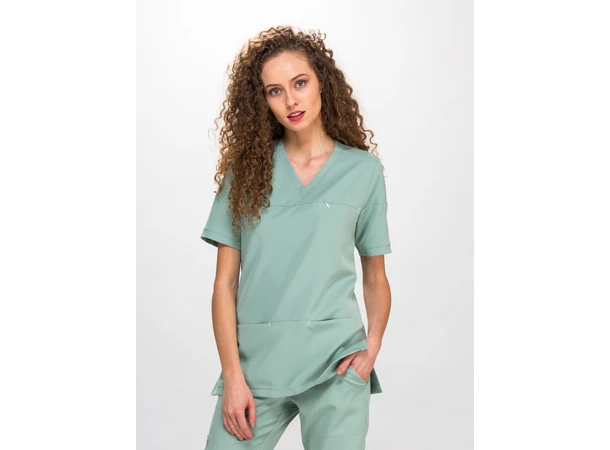 AVA Dametunika med splitt i siden Olive XL 