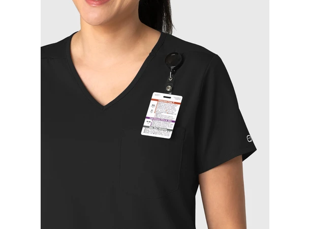 Boundless Dametunika med kurvet V-hals Black XL 