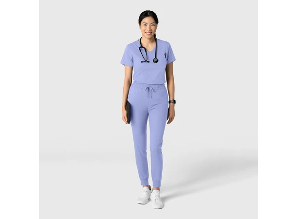 Boundless Dametunika med kurvet V-hals Ceil Blue M 