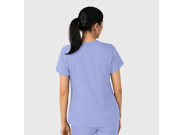 Boundless Dametunika med kurvet V-hals Ceil Blue M 
