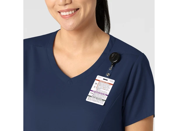 Boundless Dametunika med kurvet V-hals Navy XXS 
