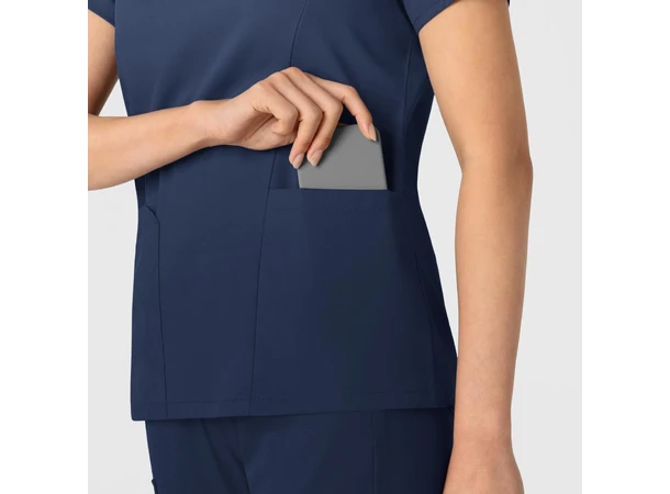 Boundless Dametunika med kurvet V-hals Navy XXS 