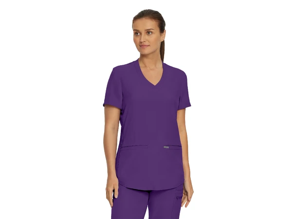 Forward Dametunika med buet V-hals Eggplant XXL 