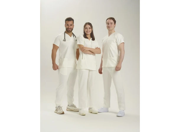 Helseuniform Alex Unisex Tunika Hvit M 