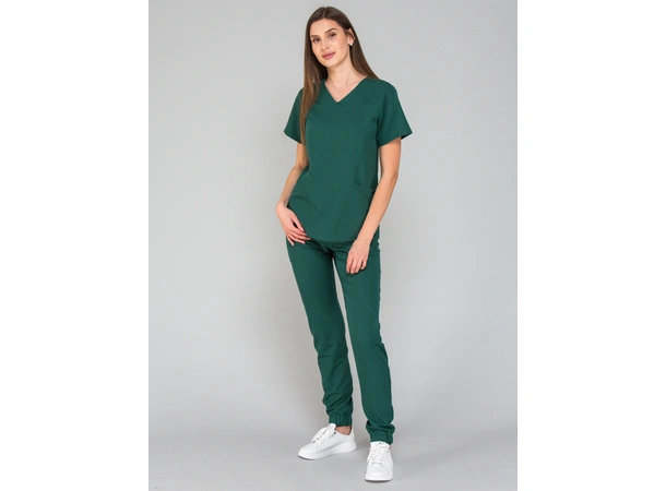 KIM Dametunika med V-hals Green M 