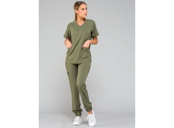 KIM Dametunika med V-hals Khaki XL 