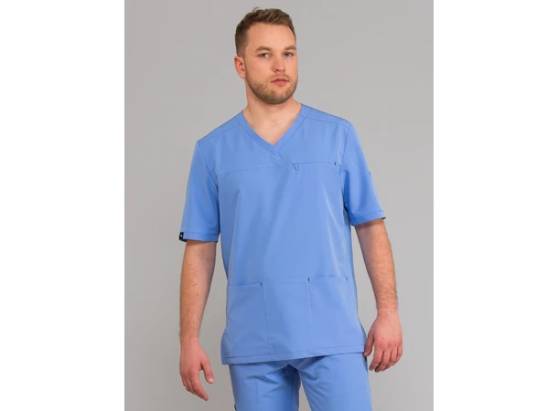 LEO Herretunika med brystlomme Blue  XL 