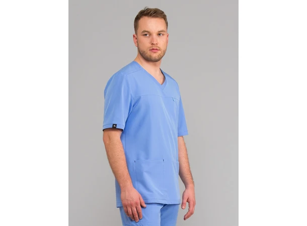 LEO Herretunika med brystlomme Blue  XL 