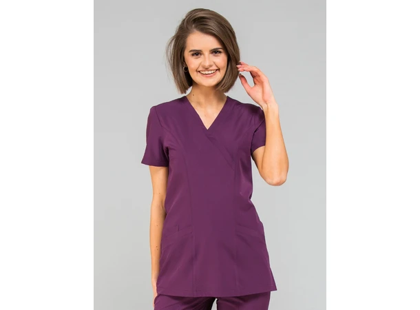 MIA Dametunika med Y-hals Plum S 