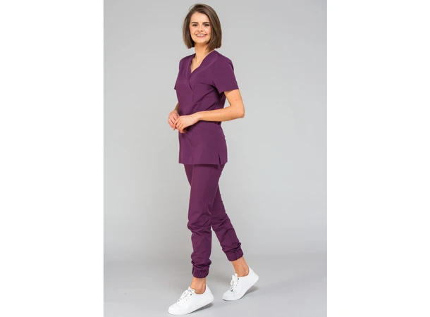 MIA Dametunika med Y-hals Plum S 