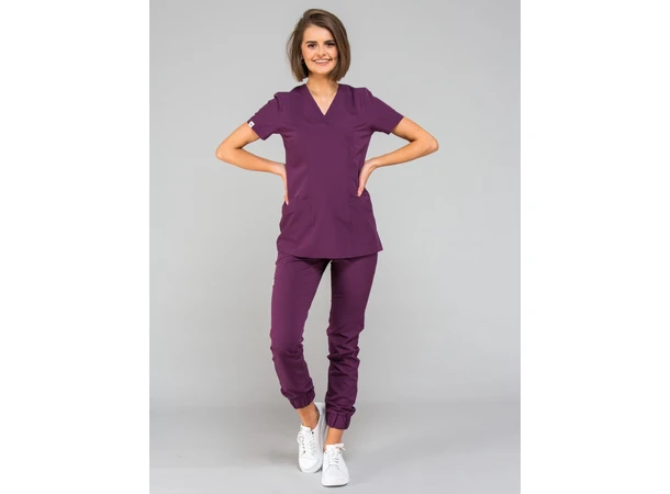 MIA Dametunika med Y-hals Plum S 