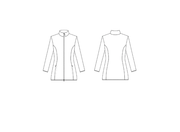 NELI Fleecejakke med lommer White XS 