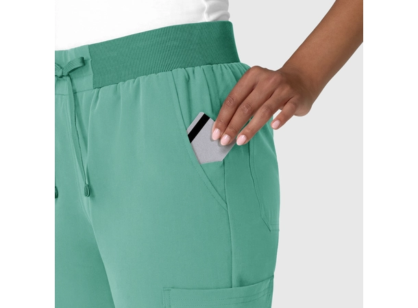 Nova Damebukse med strikk i livet Turquoise S 