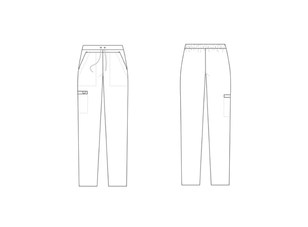 POWER Herrebukse med snøring i livet Blue XXL 