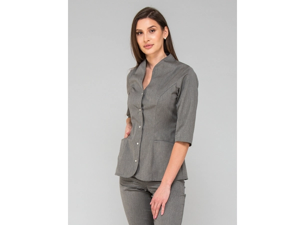 ROZA Dametunika med 3-kvart arm Graphite Melange S 