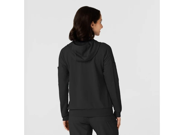 Renew Knit Damejakke med hette Black S 