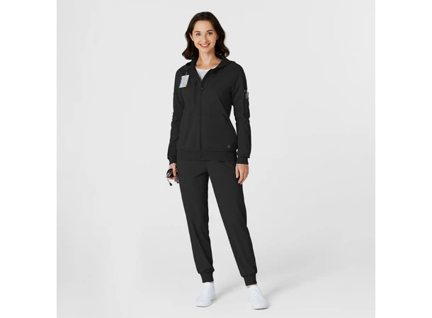 Renew Knit Damejakke med hette Black S 