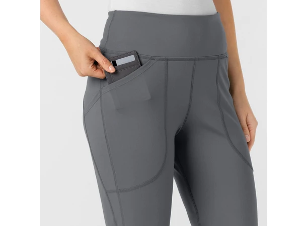 Renew Knit Yogabukse med strikk i livet Pewter M 