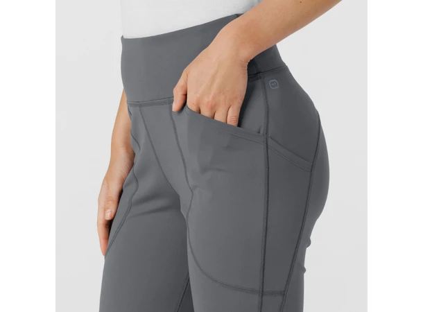 Renew Knit Yogabukse med strikk i livet Pewter M 