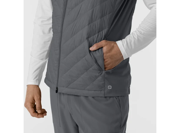 Tynn dunvest for herre Pewter 3XL 