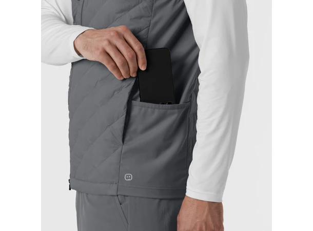 Tynn dunvest for herre Pewter 3XL 