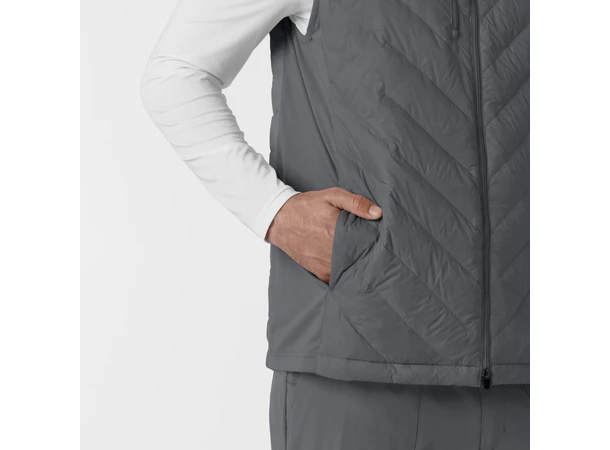 Tynn dunvest for herre Pewter 3XL 