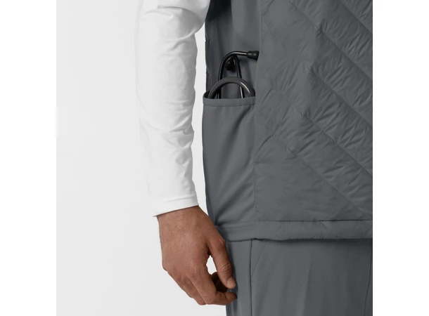 Tynn dunvest for herre Pewter 3XL 