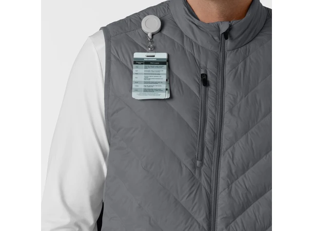 Tynn dunvest for herre Pewter 3XL 