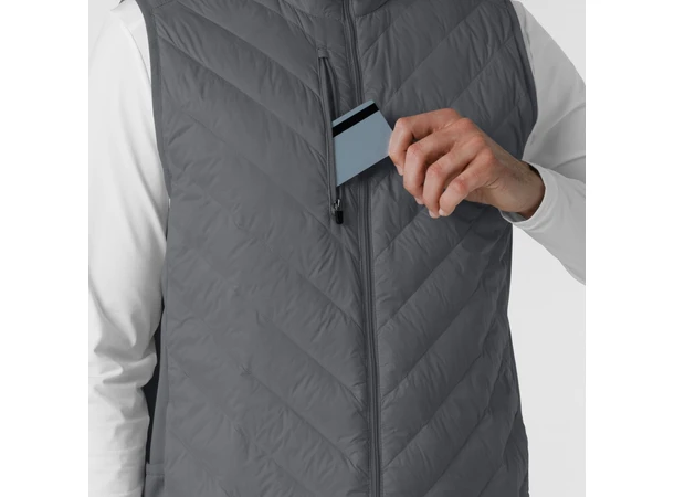 Tynn dunvest for herre Pewter 3XL 