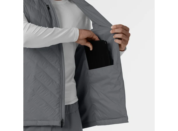 Tynn dunvest for herre Pewter 3XL 