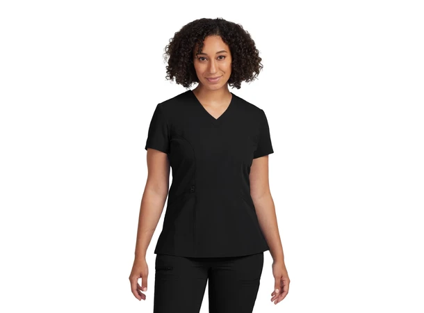 V-Tess Dametunika med V-hals Black M 