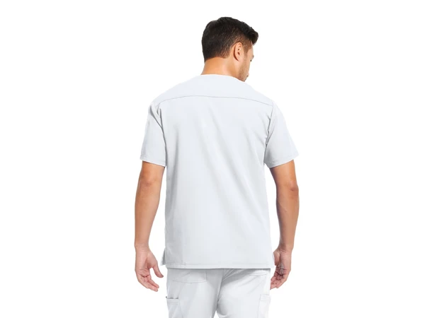 V-Tess Herretunika med V-hals White M 