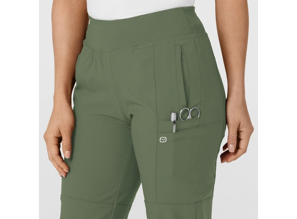 W123 Damebukse med strikk i ben Olive XL 