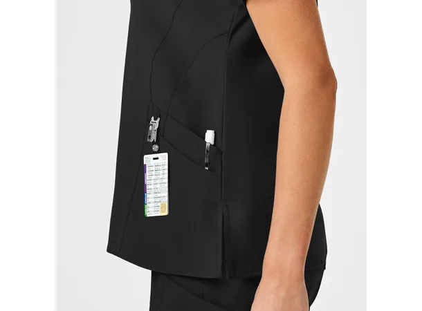 W123 Dametunika med V-hals Black XXL 