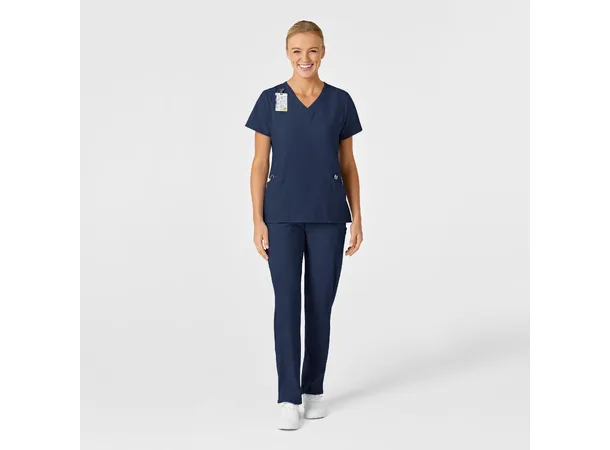 W123 Dametunika med V-hals Navy S 