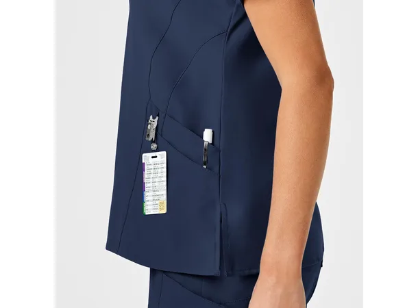 W123 Dametunika med V-hals Navy S 