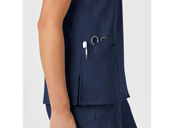 W123 Dametunika med V-hals Navy S 