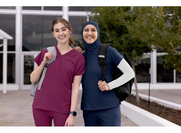 W123 Dametunika med V-hals Navy S 