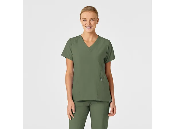 W123 Dametunika med V-hals Olive XL 