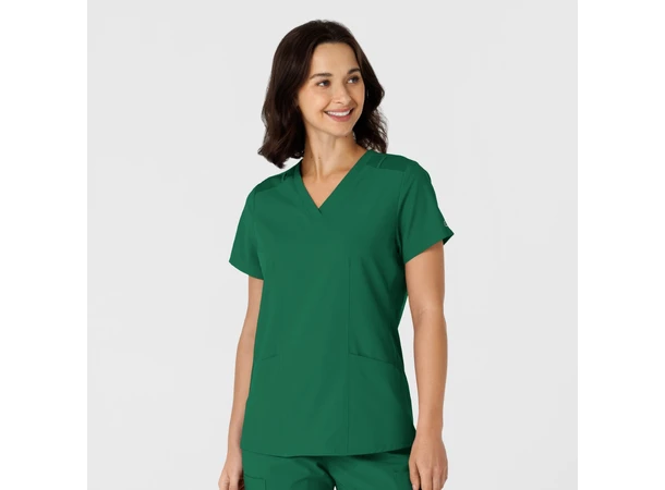 W123 Dametunika med kurvet V-hals Hunter XS 