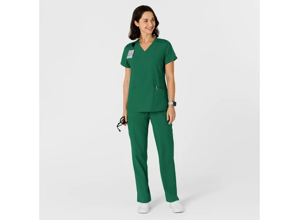 W123 Dametunika med kurvet V-hals Hunter XS 